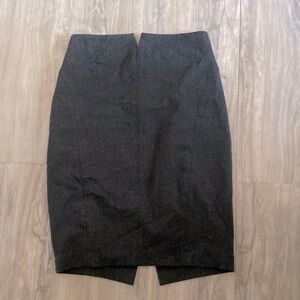 Express Charcoal Grey Pencil Skirt